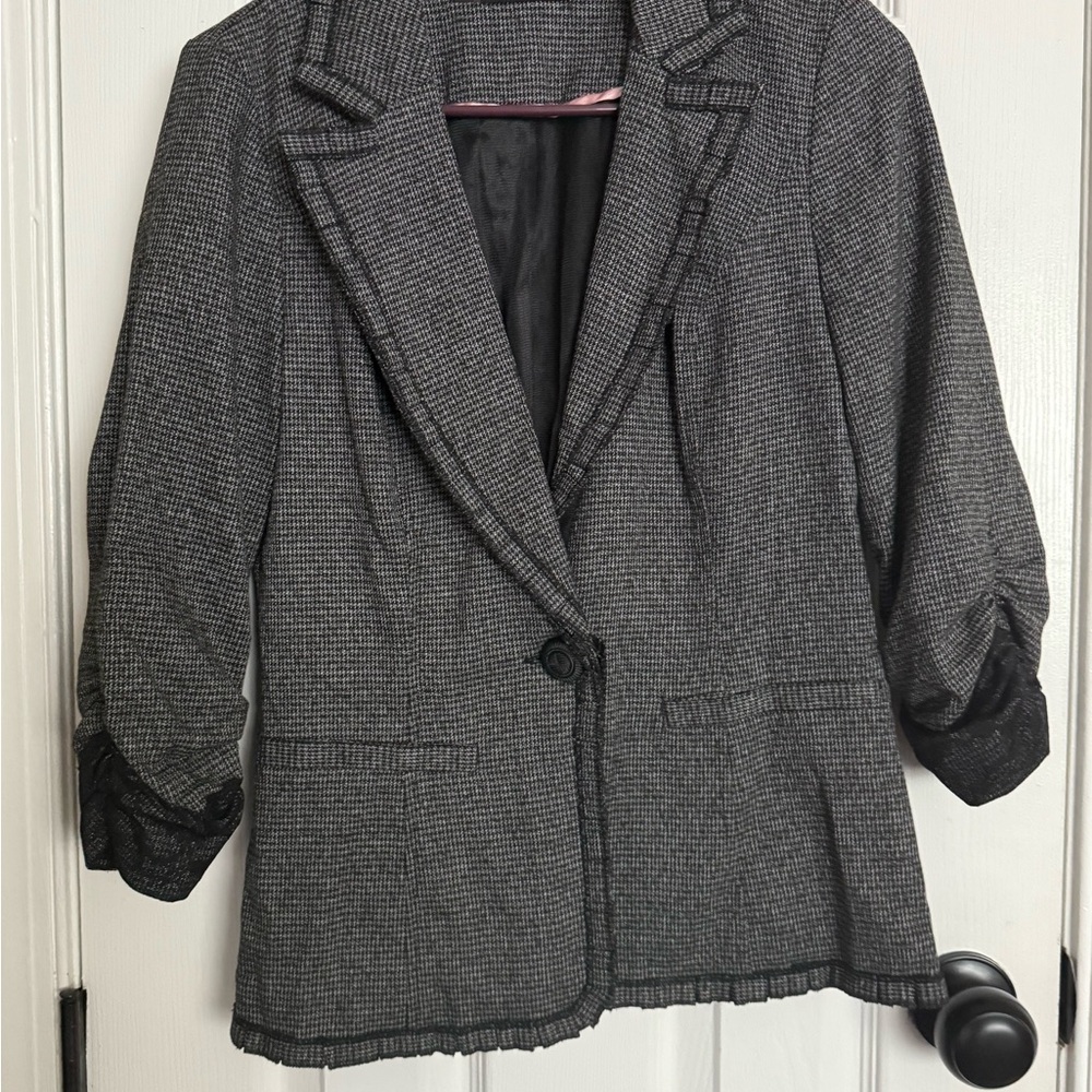 Women's Gray Blazer Jacket